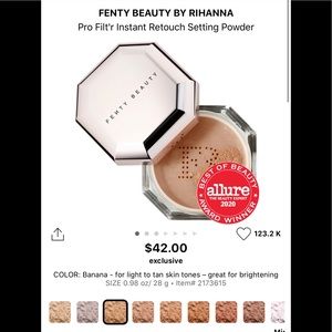 Fenty Beauty pro filtr setting powder in ‘Banana’